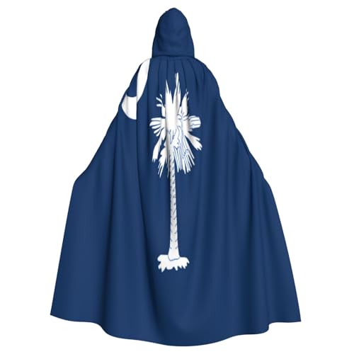 Uyhhgqw South Carolina Flagge Halloween Hexenkostüm Herren Damen Kapuzenumhang Horror Horror Halloween Kostüm Cosplay Kostüm von UYHhgqw