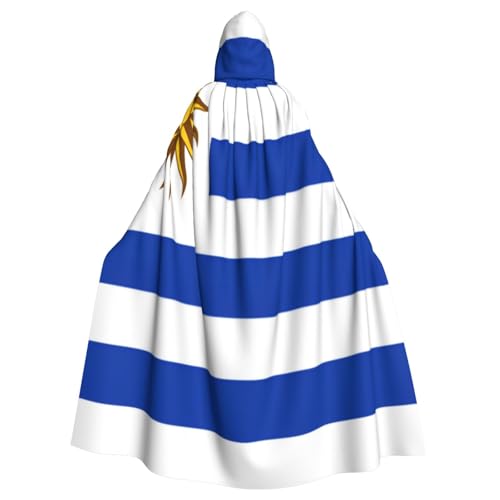 Uyhhgqw Uruguay Halloween Hexenkostüm Flagge Uruguay Herren Damen Kapuzenumhang Horror Horror Halloween Kostüm Cosplay Kostüm von UYHhgqw