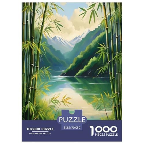 Bamboo Grove Puzzle für Erwachsene und Kinder, 1000 Teile, Umweltheilung, skurrile Herausforderung, Spielzeug, Lernspiel, Heimdekoration, für Lernspiele, Geschenke, 70 x 50 cm/1000 Stück Bamboo Grove Puzzle für Erwachsene und Kinder, 1000 Teile, Umweltheilung, skurrile Herausforderung, Spielzeug, Lernspiel, Heimdekoration, für Lernspiele, Geschenke, 70 x 50 cm/1000 Stück von UYNSIXTME