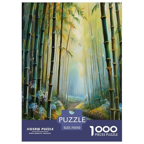 Bamboo Grove Puzzle für Erwachsene und Kinder, 1000 Teile, Umweltheilung, skurrile Herausforderung, Spielzeug, Lernspiele, Heimdekoration, für Lernspiele, Geschenke, 70 x 50 cm/1000 Stück Bamboo Grove Puzzle für Erwachsene und Kinder, 1000 Teile, Umweltheilung, skurrile Herausforderung, Spielzeug, Lernspiele, Heimdekoration, für Lernspiele, Geschenke, 70 x 50 cm/1000 Stück von UYNSIXTME