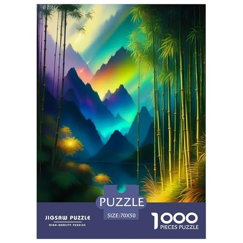 Bamboo Grove Puzzle für Erwachsene und Kinder, 1000 Teile, Umweltheilung, skurrile Herausforderung, Spielzeug, Lernspiele, Heimdekoration, für Lernspiele, Geschenke, 70 x 50 cm/1000 Stück Bamboo Grove Puzzle für Erwachsene und Kinder, 1000 Teile, Umweltheilung, skurrile Herausforderung, Spielzeug, Lernspiele, Heimdekoration, für Lernspiele, Geschenke, 70 x 50 cm/1000 Stück von UYNSIXTME