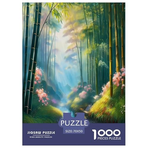 Bamboo Grove Puzzle für Erwachsene und Kinder, 1000 Teile, Umweltheilung, tolle Geschenke, Herausforderung, Spielzeug, Lernspiel, Heimdekoration, für Lernspiele, Geschenke, 70 x 50 cm, 1000 Stück Bamboo Grove Puzzle für Erwachsene und Kinder, 1000 Teile, Umweltheilung, tolle Geschenke, Herausforderung, Spielzeug, Lernspiel, Heimdekoration, für Lernspiele, Geschenke, 70 x 50 cm, 1000 Stück von UYNSIXTME
