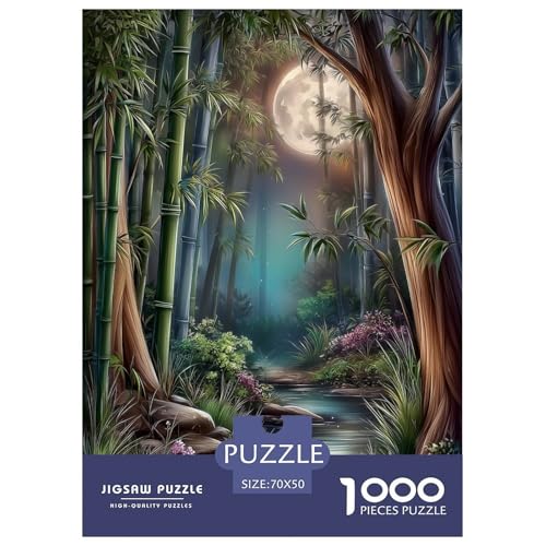 Bamboo Grove Puzzle für Erwachsene und Kinder, 1000 Teile, Umweltheilung, unmögliche Herausforderung, Spielzeug, Lernspiel, Heimdekoration, für Lernspiele, Geschenke, 70 x 50 cm, 1000 Stück Bamboo Grove Puzzle für Erwachsene und Kinder, 1000 Teile, Umweltheilung, unmögliche Herausforderung, Spielzeug, Lernspiel, Heimdekoration, für Lernspiele, Geschenke, 70 x 50 cm, 1000 Stück von UYNSIXTME