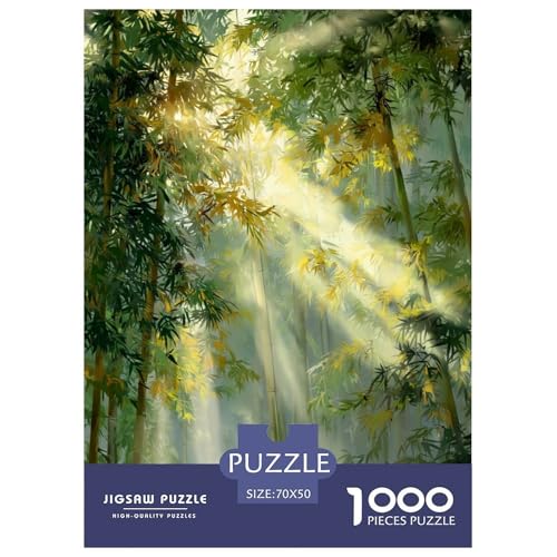 Bamboo Grove Puzzles für Erwachsene und Kinder, 1000 Teile, Umweltheilung, skurrile Herausforderung, Spielzeug, Lernspiele, Heimdekoration, für Lernspiele, Geschenke, 70 x 50 cm, 1000 Stück Bamboo Grove Puzzles für Erwachsene und Kinder, 1000 Teile, Umweltheilung, skurrile Herausforderung, Spielzeug, Lernspiele, Heimdekoration, für Lernspiele, Geschenke, 70 x 50 cm, 1000 Stück von UYNSIXTME