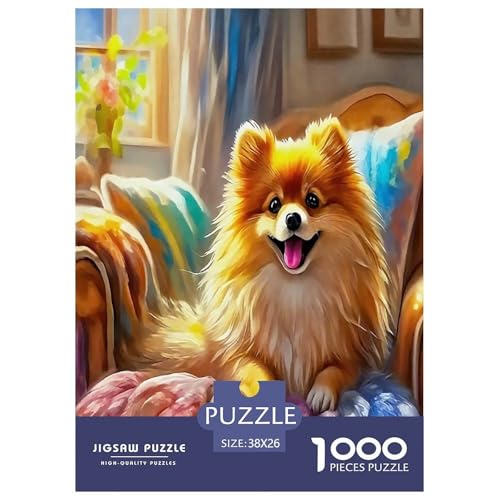 Baumer Hund Puzzle 1000 Teile Schwer Puzzle Spielzeug Lernspiel Impossible Herausforderungsspielzeug Für Erwachsene Und Kinder Ab 12 Jahren 38x26cm/1000pcs von UYNSIXTME