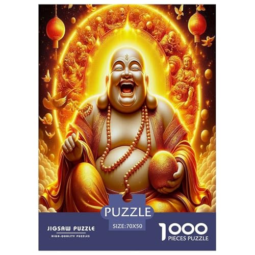 Buddha-Statuen-Puzzles für Erwachsene und Kinder, 1000 Teile, buddhistische Kultur, unmögliche Herausforderung, Spielzeug, Lernspiel, Heimdekoration, für Lernspiele, Geschenke, 70 x 50 cm/1000 Stück Buddha-Statuen-Puzzles für Erwachsene und Kinder, 1000 Teile, buddhistische Kultur, unmögliche Herausforderung, Spielzeug, Lernspiel, Heimdekoration, für Lernspiele, Geschenke, 70 x 50 cm/1000 Stück von UYNSIXTME