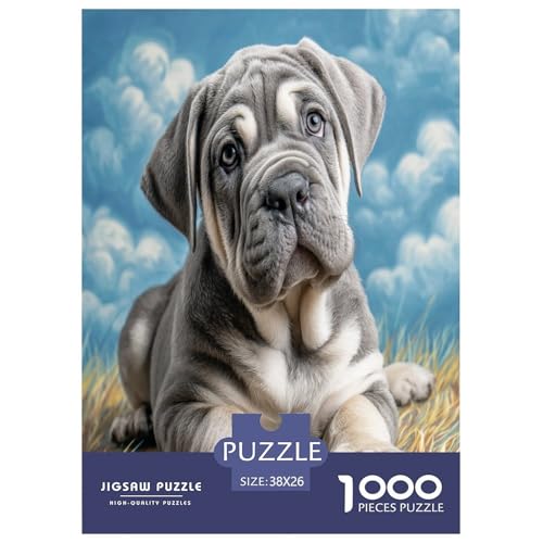 Cute Hund als Haustier Puzzles 1000 Teile Schwer Puzzle Spielzeug Lernspiel Impossible Hübsche Tiere Herausforderungsspielzeug Für Erwachsene Und Kinder Ab 14 Jahren 38x26cm/1000pcs von UYNSIXTME