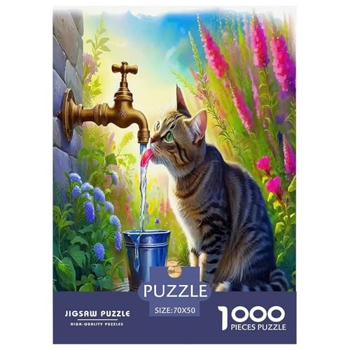 Cute Katzen Puzzle 1000 Teile Schwer Puzzle Spielzeug Lernspiel Impossible Cartoon Tiere Herausforderung Spielzeug Für Erwachsene Kinder 70x50cm/1000pcs Cute Katzen Puzzle 1000 Teile Schwer Puzzle Spielzeug Lernspiel Impossible Cartoon Tiere Herausforderung Spielzeug Für Erwachsene Kinder 70x50cm/1000pcs von UYNSIXTME