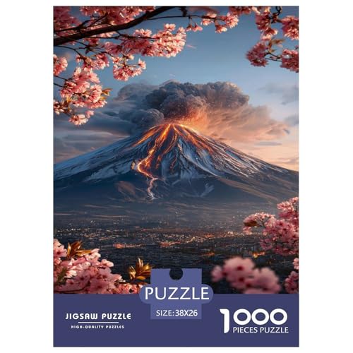Der Japanische Fuji-Berg Puzzle 1000 Teile Schwer Puzzle Spielzeug Lernspiel Impossible Schöner Vulkan. Herausforderungsspielzeug Für Erwachsene Und Kinder Ab 12 Jahren 38x26cm/1000pcs Der Japanische Fuji-Berg Puzzle 1000 Teile Schwer Puzzle Spielzeug Lernspiel Impossible Schöner Vulkan. Herausforderungsspielzeug Für Erwachsene Und Kinder Ab 12 Jahren 38x26cm/1000pcs von UYNSIXTME