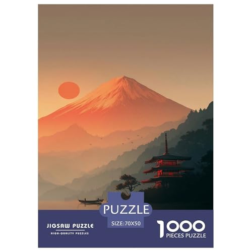 Der Japanische Fuji-Berg Puzzle 1000 Teile Schwer Puzzle Spielzeug Lernspiel Impossible Schöner Vulkan. Herausforderungsspielzeug Für Erwachsene Und Kinder Ab 12 Jahren 70x50cm/1000pcs Der Japanische Fuji-Berg Puzzle 1000 Teile Schwer Puzzle Spielzeug Lernspiel Impossible Schöner Vulkan. Herausforderungsspielzeug Für Erwachsene Und Kinder Ab 12 Jahren 70x50cm/1000pcs von UYNSIXTME