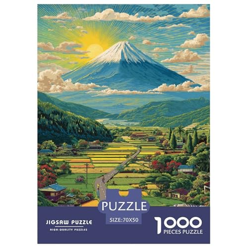 Der Japanische Fuji-Berg Puzzle 1000 Teile Schwer Puzzle Spielzeug Pädagogisches Spiel Impossible Schöner Vulkan. Herausforderung Spielzeug Für Erwachsene Kinder 70x50cm/1000pcs Der Japanische Fuji-Berg Puzzle 1000 Teile Schwer Puzzle Spielzeug Pädagogisches Spiel Impossible Schöner Vulkan. Herausforderung Spielzeug Für Erwachsene Kinder 70x50cm/1000pcs von UYNSIXTME