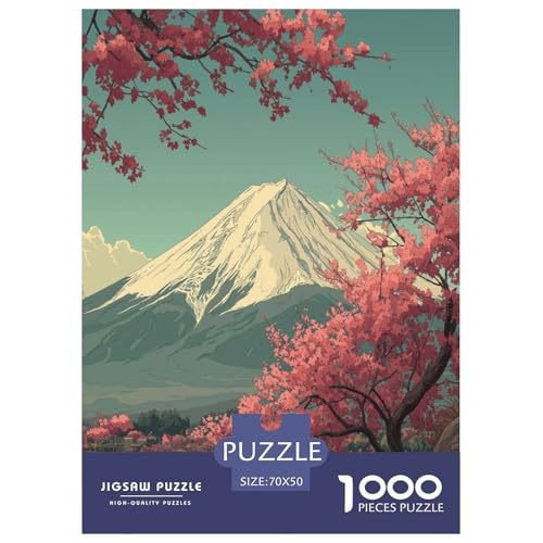 Der Japanische Fuji-Berg Puzzle 1000 Teile Schwer Puzzle Spielzeug Pädagogisches Spiel Impossible Schöner Vulkan. Herausforderungsspielzeug Für Erwachsene Kinder 70x50cm/1000pcs Der Japanische Fuji-Berg Puzzle 1000 Teile Schwer Puzzle Spielzeug Pädagogisches Spiel Impossible Schöner Vulkan. Herausforderungsspielzeug Für Erwachsene Kinder 70x50cm/1000pcs von UYNSIXTME