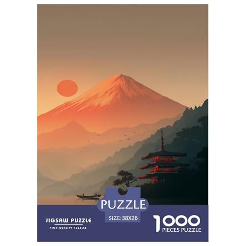 Der Japanische Fuji-Berg Puzzles 1000 Teile Schwer Puzzle Spielzeug Pädagogisches Spiel Impossible Schöner Vulkan. Herausforderung Spielzeug Für Erwachsene Und Kinder Ab 12 Jahren 38x26cm/1000pcs Der Japanische Fuji-Berg Puzzles 1000 Teile Schwer Puzzle Spielzeug Pädagogisches Spiel Impossible Schöner Vulkan. Herausforderung Spielzeug Für Erwachsene Und Kinder Ab 12 Jahren 38x26cm/1000pcs von UYNSIXTME