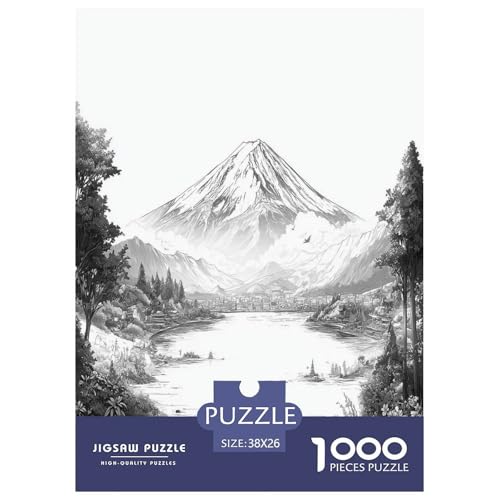 Der Japanische Fuji-Berg Puzzles 1000 Teile Schwer Puzzle Spielzeug Pädagogisches Spiel Impossible Schöner Vulkan. Herausforderungsspielzeug Für Erwachsene Kinder 38x26cm/1000pcs Der Japanische Fuji-Berg Puzzles 1000 Teile Schwer Puzzle Spielzeug Pädagogisches Spiel Impossible Schöner Vulkan. Herausforderungsspielzeug Für Erwachsene Kinder 38x26cm/1000pcs von UYNSIXTME