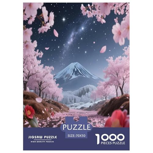 Der Japanische Fuji-Berg Puzzles 1000 Teile Schwer Puzzle Spielzeug Pädagogisches Spiel Impossible Schöner Vulkan. Herausforderungsspielzeug Für Erwachsene Und Kinder Ab 12 Jahren 70x50cm/1000pcs Der Japanische Fuji-Berg Puzzles 1000 Teile Schwer Puzzle Spielzeug Pädagogisches Spiel Impossible Schöner Vulkan. Herausforderungsspielzeug Für Erwachsene Und Kinder Ab 12 Jahren 70x50cm/1000pcs von UYNSIXTME