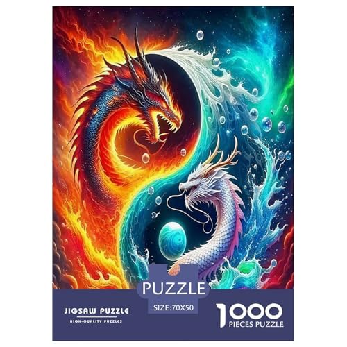 Drachen-Puzzles für Erwachsene und Kinder, 1000 Teile, geheimnisvolle Kreaturen, skurrile Herausforderung, Spielzeug, Lernspiele, Heimdekoration, für Lernspiele, Geschenke, 70 x 50 cm/1000 Stück Drachen-Puzzles für Erwachsene und Kinder, 1000 Teile, geheimnisvolle Kreaturen, skurrile Herausforderung, Spielzeug, Lernspiele, Heimdekoration, für Lernspiele, Geschenke, 70 x 50 cm/1000 Stück von UYNSIXTME