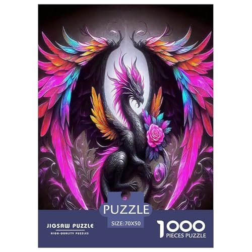 Drachen-Puzzles für Erwachsene und Kinder, 1000 Teile, geheimnisvolle Kreaturen, unmögliche Herausforderung, Spielzeug, Lernspiel, Heimdekoration, für Lernspiele, Geschenke, 70 x 50 cm/1000 Stück Drachen-Puzzles für Erwachsene und Kinder, 1000 Teile, geheimnisvolle Kreaturen, unmögliche Herausforderung, Spielzeug, Lernspiel, Heimdekoration, für Lernspiele, Geschenke, 70 x 50 cm/1000 Stück von UYNSIXTME