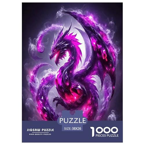 Dragon Jigsaw Puzzles Puzzle für Erwachsene Kinder, 1000 Teile Mysterious Creatures Impossible Challenge Spielzeug Lernspiel Heimdekoration für Lernspiele Geschenke 38x26cm/1000pcs Dragon Jigsaw Puzzles Puzzle für Erwachsene Kinder, 1000 Teile Mysterious Creatures Impossible Challenge Spielzeug Lernspiel Heimdekoration für Lernspiele Geschenke 38x26cm/1000pcs von UYNSIXTME