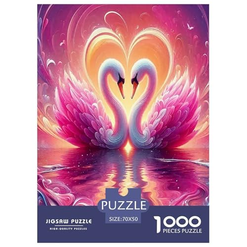 Eleganter Schwan Puzzle 1000 Teile Schwer Puzzle Spielzeug Pädagogisches Spiel Impossible Cartoon Bunte Tiere Herausforderungsspielzeug Für Erwachsene Und Kinder Ab 14 Jahren 70x50cm/1000pcs Eleganter Schwan Puzzle 1000 Teile Schwer Puzzle Spielzeug Pädagogisches Spiel Impossible Cartoon Bunte Tiere Herausforderungsspielzeug Für Erwachsene Und Kinder Ab 14 Jahren 70x50cm/1000pcs von UYNSIXTME