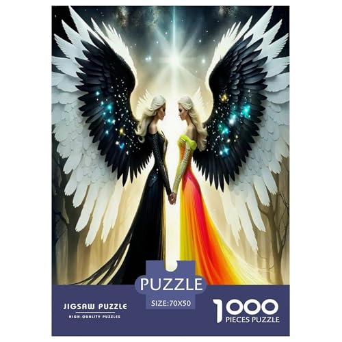 Engelsflügel Puzzle 1000 Teile Schwer Puzzle Spielzeug Lernspiel Impossible Geheimnisvolle Kraft Herausforderung Spielzeug Für Erwachsene Und Kinder Ab 14 Jahren 70x50cm/1000pcs Engelsflügel Puzzle 1000 Teile Schwer Puzzle Spielzeug Lernspiel Impossible Geheimnisvolle Kraft Herausforderung Spielzeug Für Erwachsene Und Kinder Ab 14 Jahren 70x50cm/1000pcs von UYNSIXTME