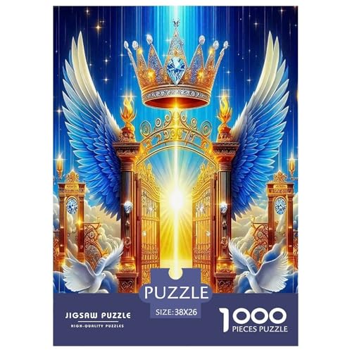 Engelsflügel Puzzle 1000-teilige Schwer Puzzle Spielzeug Lernspiel Impossible Geheimnisvolle Kraft Herausforderungsspielzeug Für Erwachsene Und Kinder Ab 12 Jahren 38x26cm/1000pcs Engelsflügel Puzzle 1000-teilige Schwer Puzzle Spielzeug Lernspiel Impossible Geheimnisvolle Kraft Herausforderungsspielzeug Für Erwachsene Und Kinder Ab 12 Jahren 38x26cm/1000pcs von UYNSIXTME