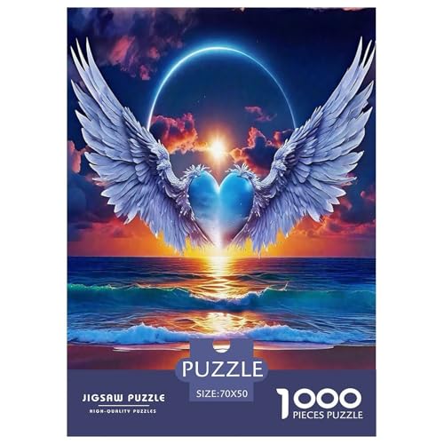 Engelsflügel-Puzzles Puzzle für Erwachsene und Kinder, 1000 Teile Mysterious Power Impossible Challenge, Spielzeug, Lernspiel, Heimdekoration, für Lernspiele, Geschenke, 70 x 50 cm/1000 Stück Engelsflügel-Puzzles Puzzle für Erwachsene und Kinder, 1000 Teile Mysterious Power Impossible Challenge, Spielzeug, Lernspiel, Heimdekoration, für Lernspiele, Geschenke, 70 x 50 cm/1000 Stück von UYNSIXTME