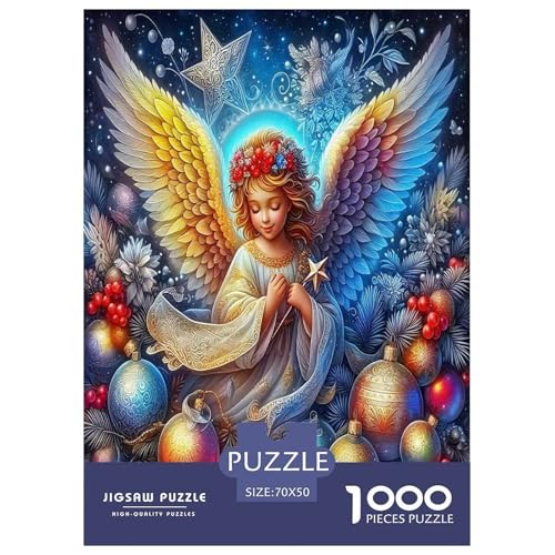 Engelsflügel-Puzzles Puzzle für Erwachsene und Kinder, 1000 Teile Mysterious Power Impossible Challenge, Spielzeug, Lernspiel, Heimdekoration, für Lernspiele, Geschenke, 70 x 50 cm/1000 Stück Engelsflügel-Puzzles Puzzle für Erwachsene und Kinder, 1000 Teile Mysterious Power Impossible Challenge, Spielzeug, Lernspiel, Heimdekoration, für Lernspiele, Geschenke, 70 x 50 cm/1000 Stück von UYNSIXTME