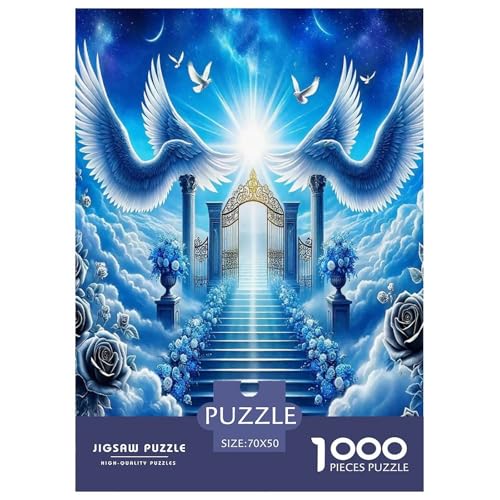Engelsflügel-Puzzles für Erwachsene und Kinder, 1000 Teile, geheimnisvolle Macht, skurrile Herausforderung, Spielzeug, Lernspiel, Heimdekoration, für Lernspiele, Geschenke, 70 x 50 cm/1000 Stück Engelsflügel-Puzzles für Erwachsene und Kinder, 1000 Teile, geheimnisvolle Macht, skurrile Herausforderung, Spielzeug, Lernspiel, Heimdekoration, für Lernspiele, Geschenke, 70 x 50 cm/1000 Stück von UYNSIXTME