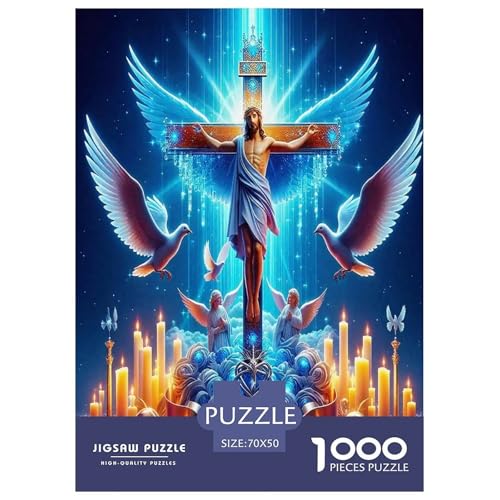 Engelsflügel-Puzzles für Erwachsene und Kinder, 1000 Teile, geheimnisvolle Macht, skurrile Herausforderung, Spielzeug, Lernspiel, Heimdekoration, für Lernspiele, Geschenke, 70 x 50 cm/1000 Stück Engelsflügel-Puzzles für Erwachsene und Kinder, 1000 Teile, geheimnisvolle Macht, skurrile Herausforderung, Spielzeug, Lernspiel, Heimdekoration, für Lernspiele, Geschenke, 70 x 50 cm/1000 Stück von UYNSIXTME