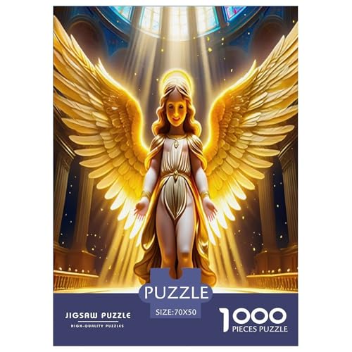 Engelsflügel-Puzzles für Erwachsene und Kinder, 1000 Teile, geheimnisvolle Macht, skurrile Herausforderung, Spielzeug, Lernspiel, Heimdekoration, für Lernspiele, Geschenke, 70 x 50 cm/1000 Stück Engelsflügel-Puzzles für Erwachsene und Kinder, 1000 Teile, geheimnisvolle Macht, skurrile Herausforderung, Spielzeug, Lernspiel, Heimdekoration, für Lernspiele, Geschenke, 70 x 50 cm/1000 Stück von UYNSIXTME