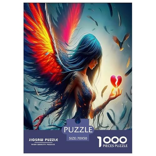 Engelsflügel-Puzzles für Erwachsene und Kinder, 1000 Teile, geheimnisvolle Macht, unmögliche Herausforderung, Spielzeug, Lernspiel, Heimdekoration, für Lernspiele, Geschenke, 70 x 50 cm/1000 Stück Engelsflügel-Puzzles für Erwachsene und Kinder, 1000 Teile, geheimnisvolle Macht, unmögliche Herausforderung, Spielzeug, Lernspiel, Heimdekoration, für Lernspiele, Geschenke, 70 x 50 cm/1000 Stück von UYNSIXTME