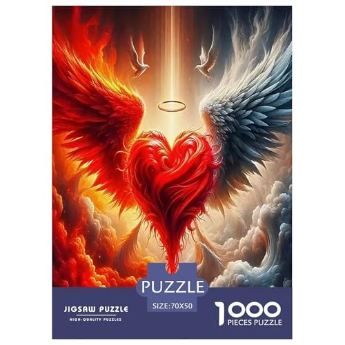 Engelsflügel-Puzzles für Erwachsene und Kinder, 1000 Teile Mysteriöse Kraft, tolle Geschenke, Herausforderung, Spielzeug, Lernspiel, Heimdekoration, für Lernspiele, Geschenke, 70 x 50 cm/1000 Stück Engelsflügel-Puzzles für Erwachsene und Kinder, 1000 Teile Mysteriöse Kraft, tolle Geschenke, Herausforderung, Spielzeug, Lernspiel, Heimdekoration, für Lernspiele, Geschenke, 70 x 50 cm/1000 Stück von UYNSIXTME