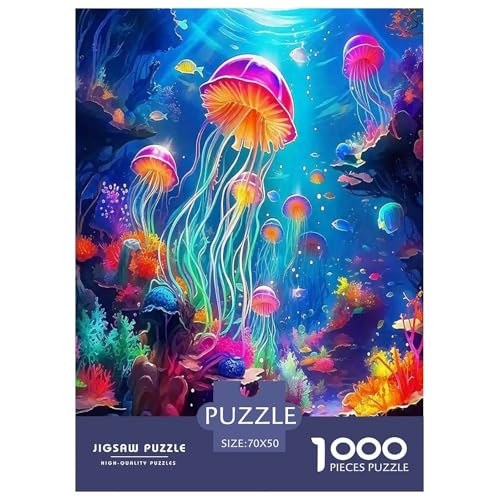 Fantasy-Medusa Puzzles 1000 Teile Schwer Puzzle Spielzeug Lernspiel Impossible Meerestiere Herausforderungsspielzeug Für Erwachsene Und Kinder Ab 14 Jahren 70x50cm/1000pcs von UYNSIXTME