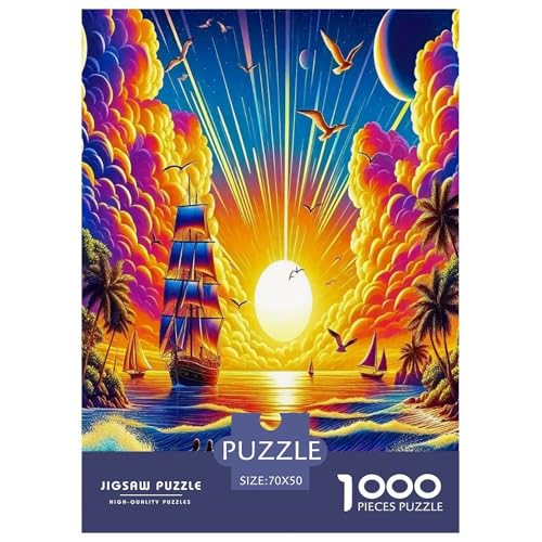 Geheimnisvolles Segelboot Puzzle 1000-teilige Schwer Puzzle Spielzeug Lernspiel Impossible Cartoon farbenfroh Herausforderung Spielzeug Für Erwachsene Und Kinder Ab 14 Jahren 70x50cm/1000pcs Geheimnisvolles Segelboot Puzzle 1000-teilige Schwer Puzzle Spielzeug Lernspiel Impossible Cartoon farbenfroh Herausforderung Spielzeug Für Erwachsene Und Kinder Ab 14 Jahren 70x50cm/1000pcs von UYNSIXTME