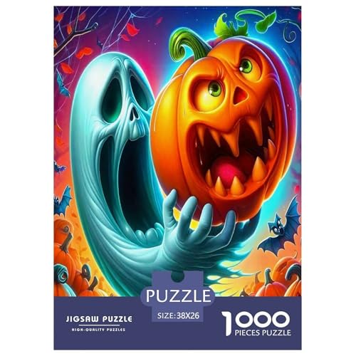 Geister Kürbis Puzzle 1000 Teile Schwer Puzzle Spielzeug Lernspiel Impossible Halloween Herausforderung Spielzeug Für Erwachsene Und Kinder Ab 14 Jahren 38x26cm/1000pcs Geister Kürbis Puzzle 1000 Teile Schwer Puzzle Spielzeug Lernspiel Impossible Halloween Herausforderung Spielzeug Für Erwachsene Und Kinder Ab 14 Jahren 38x26cm/1000pcs von UYNSIXTME