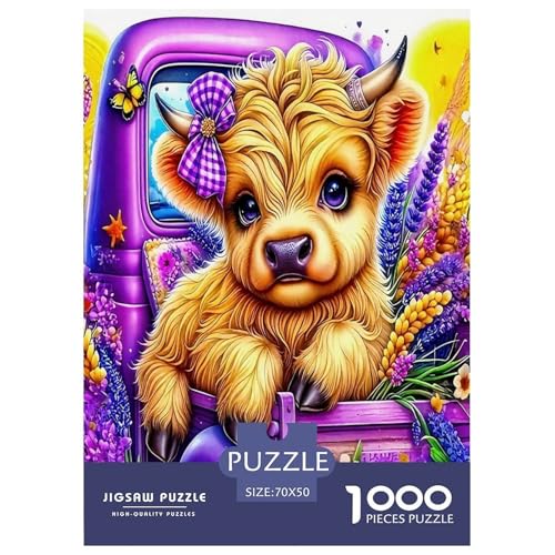 Hochlandskühe Puzzle 1000 Teile Schwer Puzzle Spielzeug Pädagogisches Spiel Impossible Cartoon Tiere Herausforderungsspielzeug Für Erwachsene Und Kinder in Bewährter 70x50cm/1000pcs Hochlandskühe Puzzle 1000 Teile Schwer Puzzle Spielzeug Pädagogisches Spiel Impossible Cartoon Tiere Herausforderungsspielzeug Für Erwachsene Und Kinder in Bewährter 70x50cm/1000pcs von UYNSIXTME