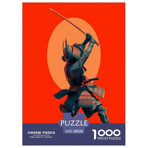 Japanischer Samurai Puzzle 1000-teilige Schwer Puzzle Spielzeug Pädagogisches Spiel Impossible Japan Style Herausforderung Spielzeug Für Erwachsene Und Kinder Ab 12 Jahren 38x26cm/1000pcs von UYNSIXTME