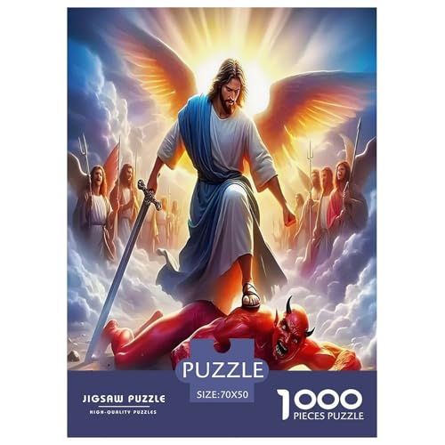 Jesus - Religion Puzzle für Erwachsene Kinder 1000 Teile Hoffnung und Liebe Impossible Challenge Spielzeug Lernspiele Heimdekoration für Lernspiele Geschenke 70x50cm/1000pcs Jesus - Religion Puzzle für Erwachsene Kinder 1000 Teile Hoffnung und Liebe Impossible Challenge Spielzeug Lernspiele Heimdekoration für Lernspiele Geschenke 70x50cm/1000pcs von UYNSIXTME