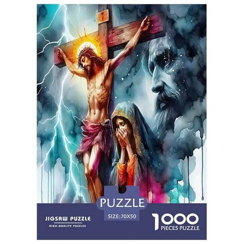Jesus - Religion Puzzle für Erwachsene Kinder 1000 Teile Hoffnung und Liebe Tolle Geschenke Herausforderung Spielzeug Lernspiel Heimdekoration für Lernspiele Geschenke 70x50cm/1000pcs Jesus - Religion Puzzle für Erwachsene Kinder 1000 Teile Hoffnung und Liebe Tolle Geschenke Herausforderung Spielzeug Lernspiel Heimdekoration für Lernspiele Geschenke 70x50cm/1000pcs von UYNSIXTME
