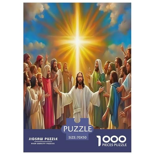 Jesus - Religion Puzzle für Erwachsene Kinder 1000 Teile Hoffnung und Liebe unmögliche Herausforderung Spielzeug Lernspiel Heimdekoration für Lernspiele Geschenke 70x50cm/1000pcs Jesus - Religion Puzzle für Erwachsene Kinder 1000 Teile Hoffnung und Liebe unmögliche Herausforderung Spielzeug Lernspiel Heimdekoration für Lernspiele Geschenke 70x50cm/1000pcs von UYNSIXTME