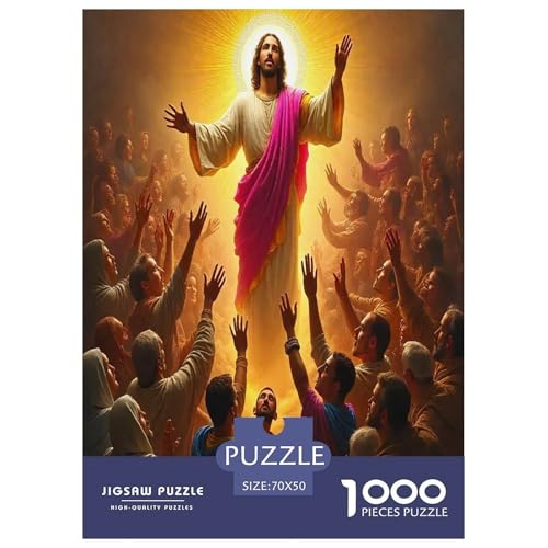 Jesus - Religion Puzzles für Erwachsene Kinder 1000 Teile Hoffnung und Liebe skurrile Herausforderung Spielzeug Lernspiel Heimdekoration für Lernspiele Geschenke 70x50cm/1000pcs Jesus - Religion Puzzles für Erwachsene Kinder 1000 Teile Hoffnung und Liebe skurrile Herausforderung Spielzeug Lernspiel Heimdekoration für Lernspiele Geschenke 70x50cm/1000pcs von UYNSIXTME