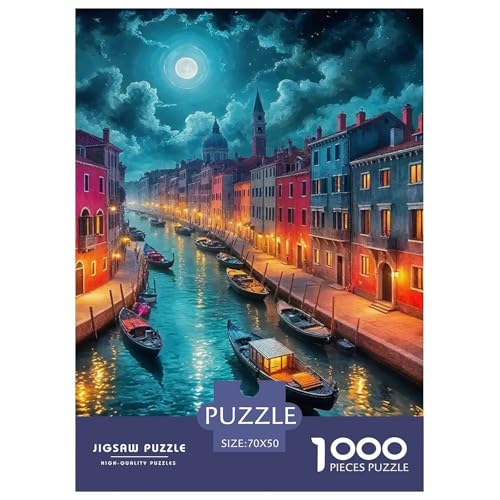 Kanal von Venedig Puzzle 1000 Teile Schwer Puzzle Spielzeug Pädagogisches Spiel Impossible Romantische Hauptstadt Herausforderung Spielzeug Für Erwachsene Kinder 70x50cm/1000pcs Kanal von Venedig Puzzle 1000 Teile Schwer Puzzle Spielzeug Pädagogisches Spiel Impossible Romantische Hauptstadt Herausforderung Spielzeug Für Erwachsene Kinder 70x50cm/1000pcs von UYNSIXTME