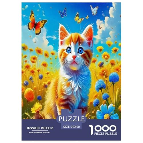 Katzen Puzzle 1000-teilige Schwer Puzzle Spielzeug Lernspiel Impossible Cartoon Tiere Herausforderung Spielzeug Für Erwachsene Und Kinder in Bewährter 70x50cm/1000pcs Katzen Puzzle 1000-teilige Schwer Puzzle Spielzeug Lernspiel Impossible Cartoon Tiere Herausforderung Spielzeug Für Erwachsene Und Kinder in Bewährter 70x50cm/1000pcs von UYNSIXTME