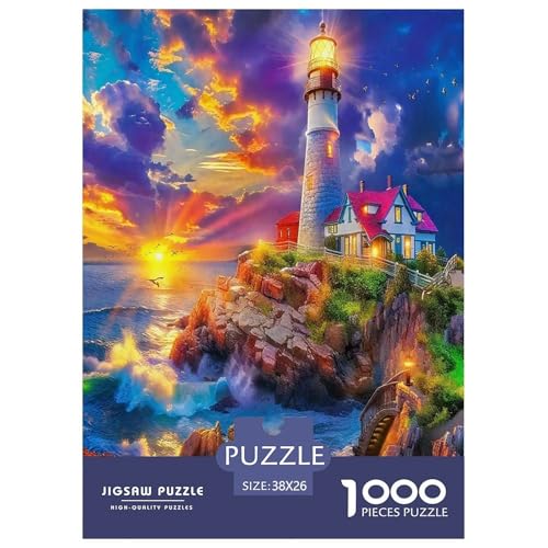 Leuchtturm Puzzles 1000 Teile Schwer Puzzle Spielzeug Pädagogisches Spiel Impossible Wärme Farben Herausforderung Spielzeug Für Erwachsene Und Kinder in Bewährter 38x26cm/1000pcs Leuchtturm Puzzles 1000 Teile Schwer Puzzle Spielzeug Pädagogisches Spiel Impossible Wärme Farben Herausforderung Spielzeug Für Erwachsene Und Kinder in Bewährter 38x26cm/1000pcs von UYNSIXTME