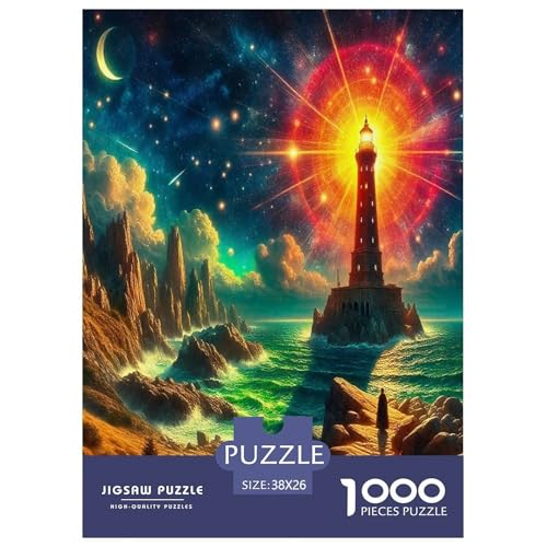 Leuchtturm Puzzles 1000-teilige Schwer Puzzle Spielzeug Lernspiel Impossible Wärme Farben Herausforderungsspielzeug Für Erwachsene Und Kinder in Bewährter 38x26cm/1000pcs Leuchtturm Puzzles 1000-teilige Schwer Puzzle Spielzeug Lernspiel Impossible Wärme Farben Herausforderungsspielzeug Für Erwachsene Und Kinder in Bewährter 38x26cm/1000pcs von UYNSIXTME