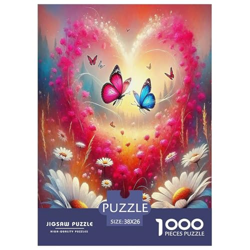 Liebe Blumen Puzzles 1000 Teile Schwer Puzzle Spielzeug Pädagogisches Spiel Impossible Schöne Pflanzen Herausforderung Spielzeug Für Erwachsene Kinder 38x26cm/1000pcs von UYNSIXTME