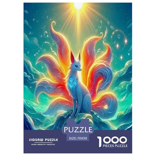 Nine-Tailed Wildtier Fuchs Puzzle 1000 Teile Schwer Puzzle Spielzeug Pädagogisches Spiel Impossible Cartoon Farbe Herausforderungsspielzeug Für Erwachsene Und Kinder Ab 12 Jahren 70x50cm/1000pcs Nine-Tailed Wildtier Fuchs Puzzle 1000 Teile Schwer Puzzle Spielzeug Pädagogisches Spiel Impossible Cartoon Farbe Herausforderungsspielzeug Für Erwachsene Und Kinder Ab 12 Jahren 70x50cm/1000pcs von UYNSIXTME