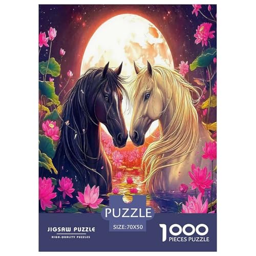 Pferde Puzzle 1000 Teile Schwer Puzzle Spielzeug Pädagogisches Spiel Impossible Cartoon Tiere Herausforderung Spielzeug Für Erwachsene Und Kinder Ab 14 Jahren 70x50cm/1000pcs Pferde Puzzle 1000 Teile Schwer Puzzle Spielzeug Pädagogisches Spiel Impossible Cartoon Tiere Herausforderung Spielzeug Für Erwachsene Und Kinder Ab 14 Jahren 70x50cm/1000pcs von UYNSIXTME