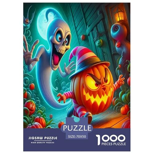 Phantom-Kürbis-Puzzles für Erwachsene und Kinder, 1000 Teile, Halloween, skurrile Herausforderung, Spielzeug, Lernspiel, Heimdekoration für Erwachsene und Kinder ab 14 Jahren, 70 x 50 cm, 1000 Stück Phantom-Kürbis-Puzzles für Erwachsene und Kinder, 1000 Teile, Halloween, skurrile Herausforderung, Spielzeug, Lernspiel, Heimdekoration für Erwachsene und Kinder ab 14 Jahren, 70 x 50 cm, 1000 Stück von UYNSIXTME