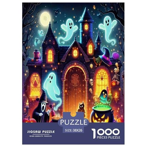 Phantom Pumpkin Puzzle für Erwachsene und Kinder, 1000 Teile Halloween Impossible Challenge Spielzeug, Lernspiel, Heimdekoration für Erwachsene und Kinder ab 14 Jahren, 38 x 26 cm/1000 Stück Phantom Pumpkin Puzzle für Erwachsene und Kinder, 1000 Teile Halloween Impossible Challenge Spielzeug, Lernspiel, Heimdekoration für Erwachsene und Kinder ab 14 Jahren, 38 x 26 cm/1000 Stück von UYNSIXTME